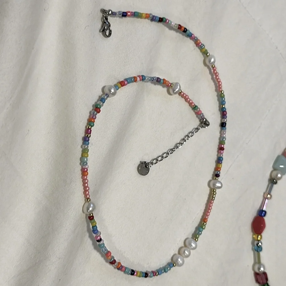 Two Beaded Necklaces for Layering - Picture 4 of 6
